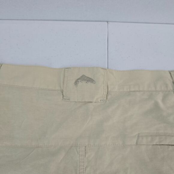 Simms Fishing Products Men’s Cargo Shorts Tan Nylon Blend Outdoor Utility L 5978 - Picture 4 of 13